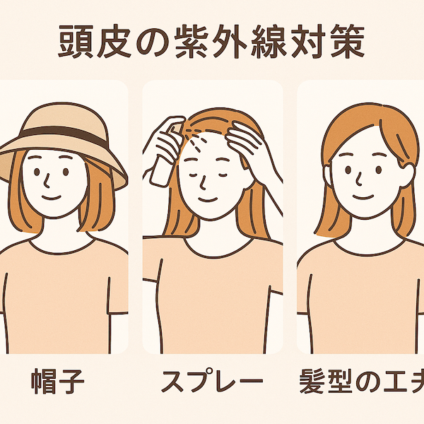 頭皮の紫外線対策